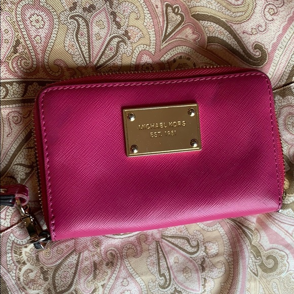 Michael Kors Accessories - Michael kors pink wallet
